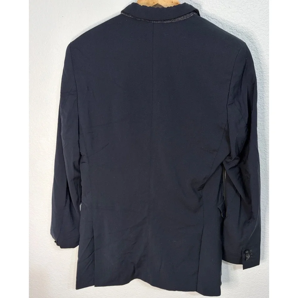 Banana Republic Tailored Fit Navy Blue Wool Blazer‎ Lanificio F.lli Cerruti 38R
